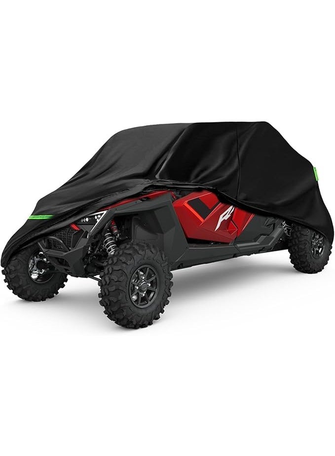 غطاء ATV مقاوم للماء قابل للاستبدال لإكسسوارات Polaris RZR، غطاء خارجي مقاوم للغبار مع فتحات لتبديد الحرارة وأبازيم مقاومة للرياح لحماية من المطر والثلج والغبار - Image 1